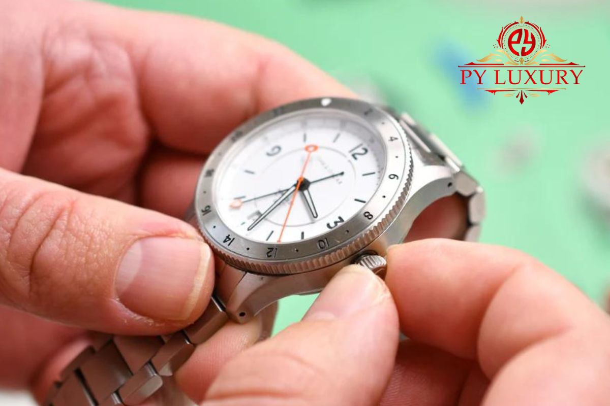 Winding a watch