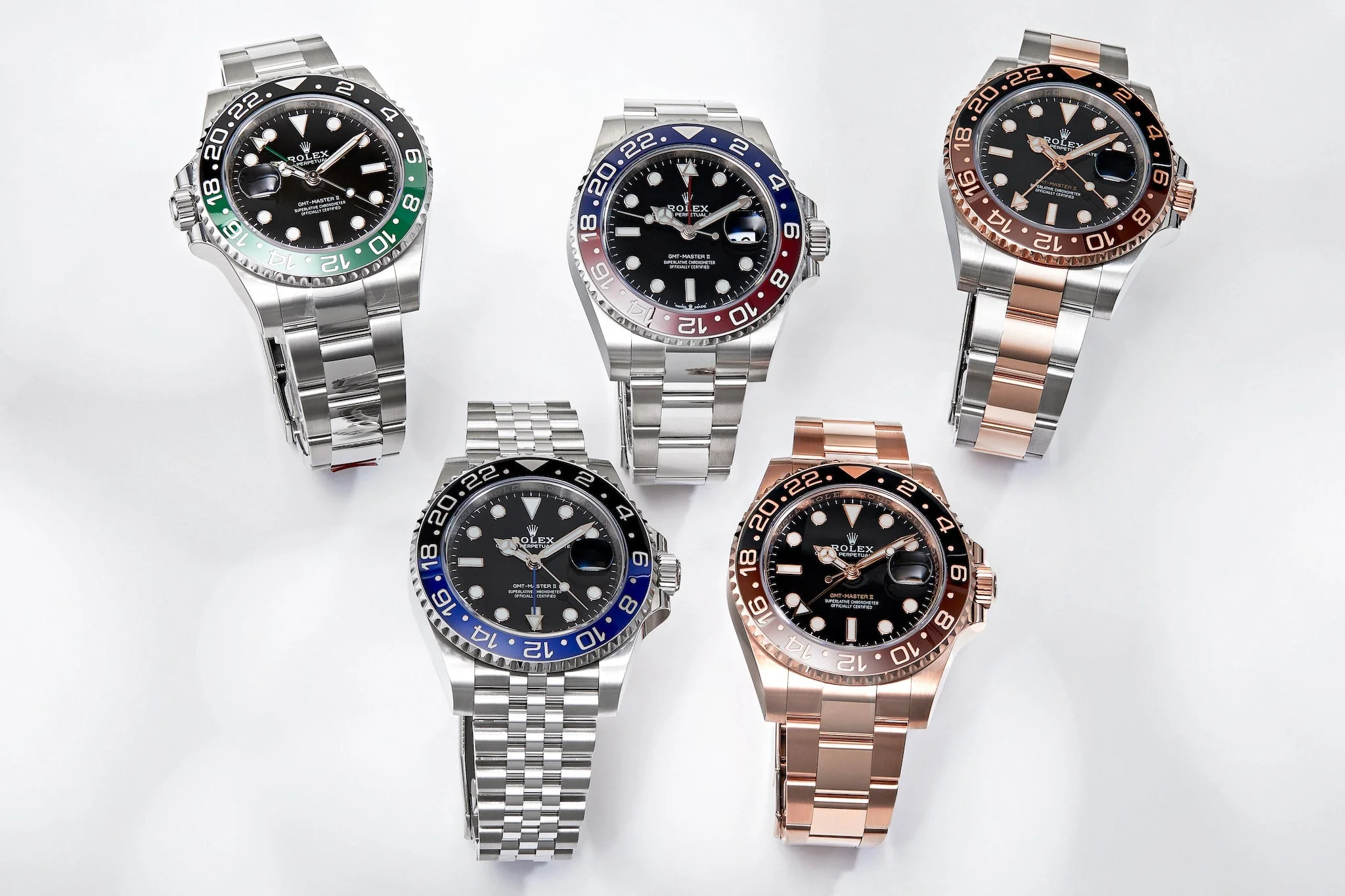 Rolex GMT-Master II Pepsi bezel color options