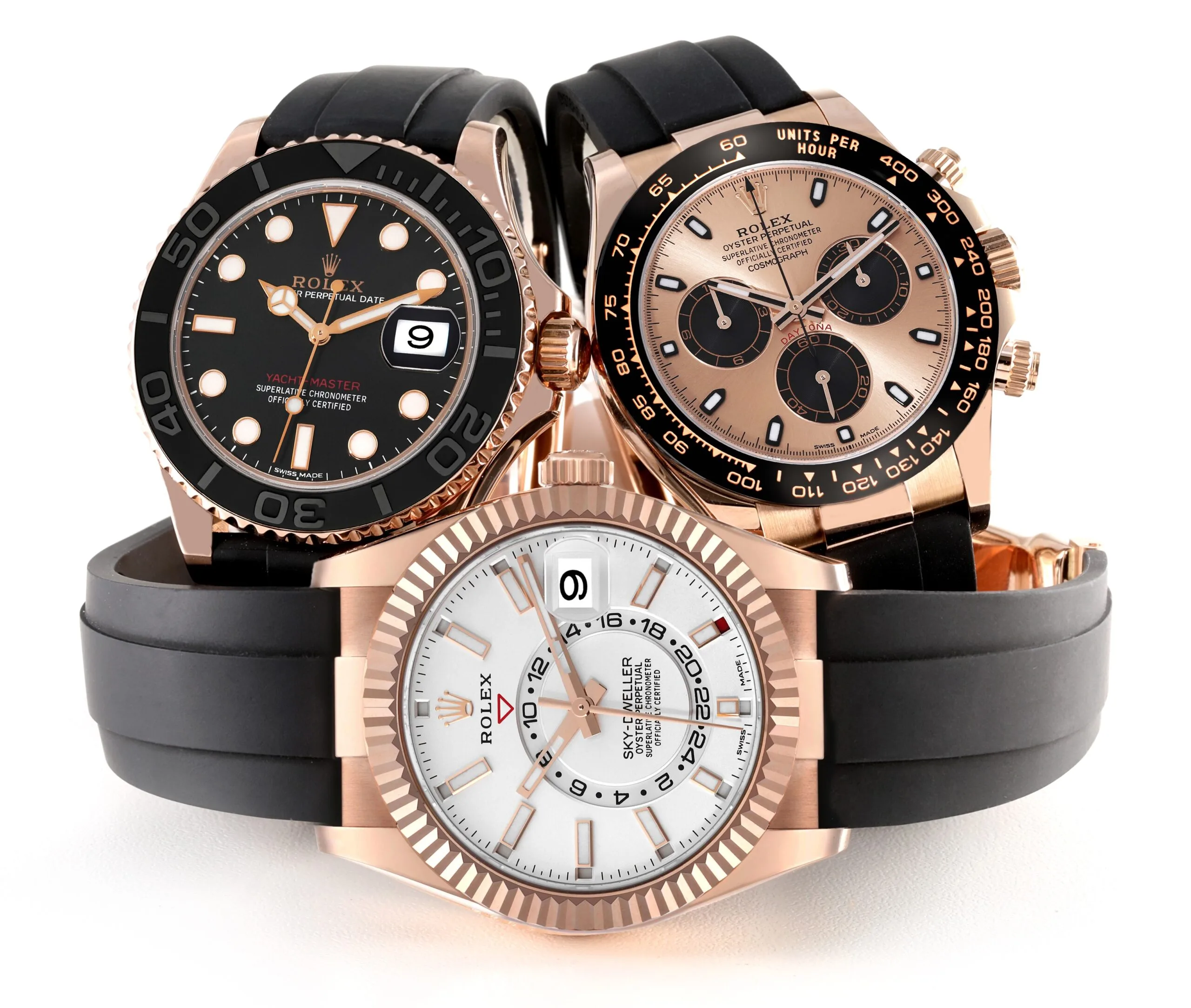 Rolex Daytona and Sky-Dweller luxury statement watches