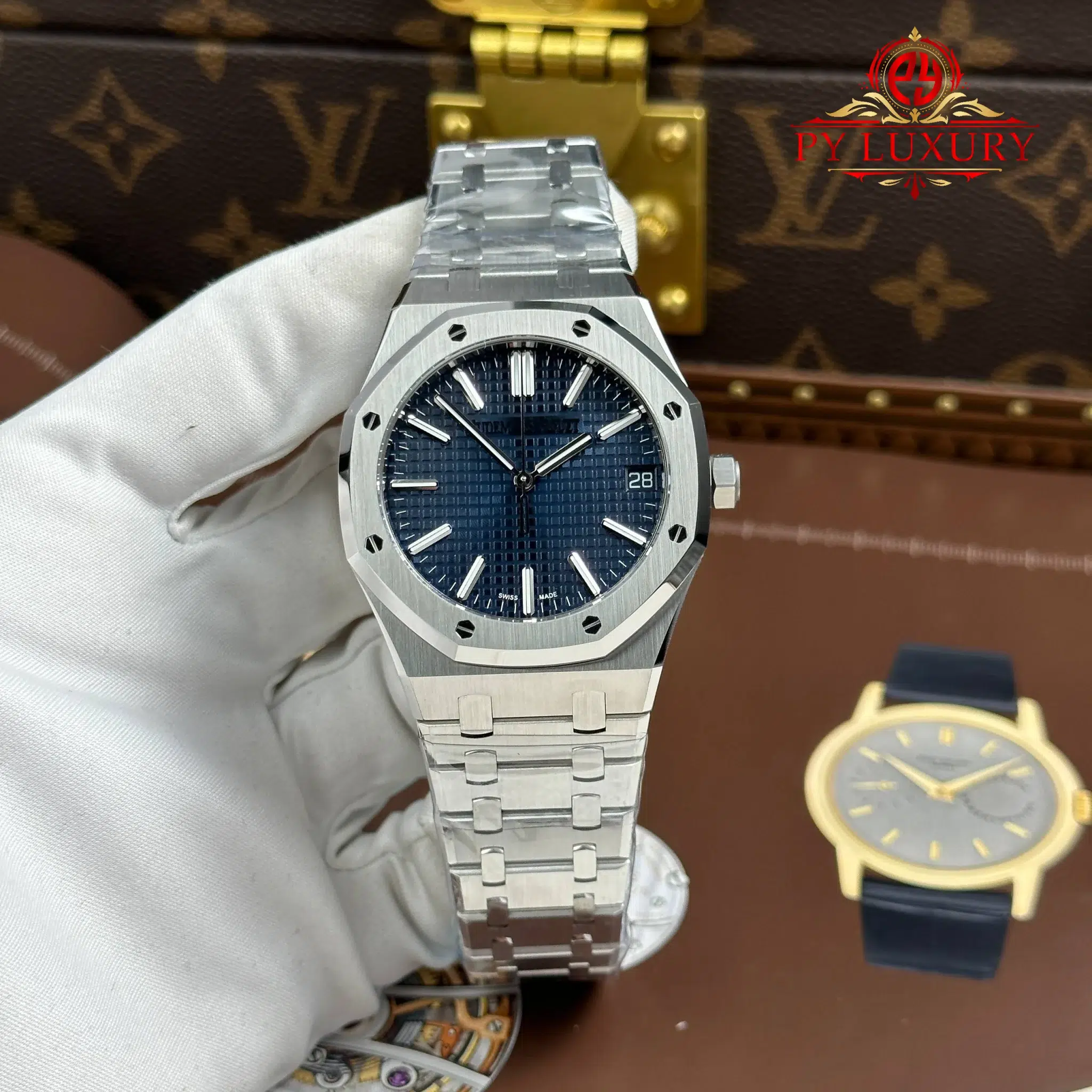 Audemars Piguet Royal Oak 15510ST Blue Dial Super Clone TOP Factory 41mm (Free Sprung) | WATCHREPLICAEXPERT