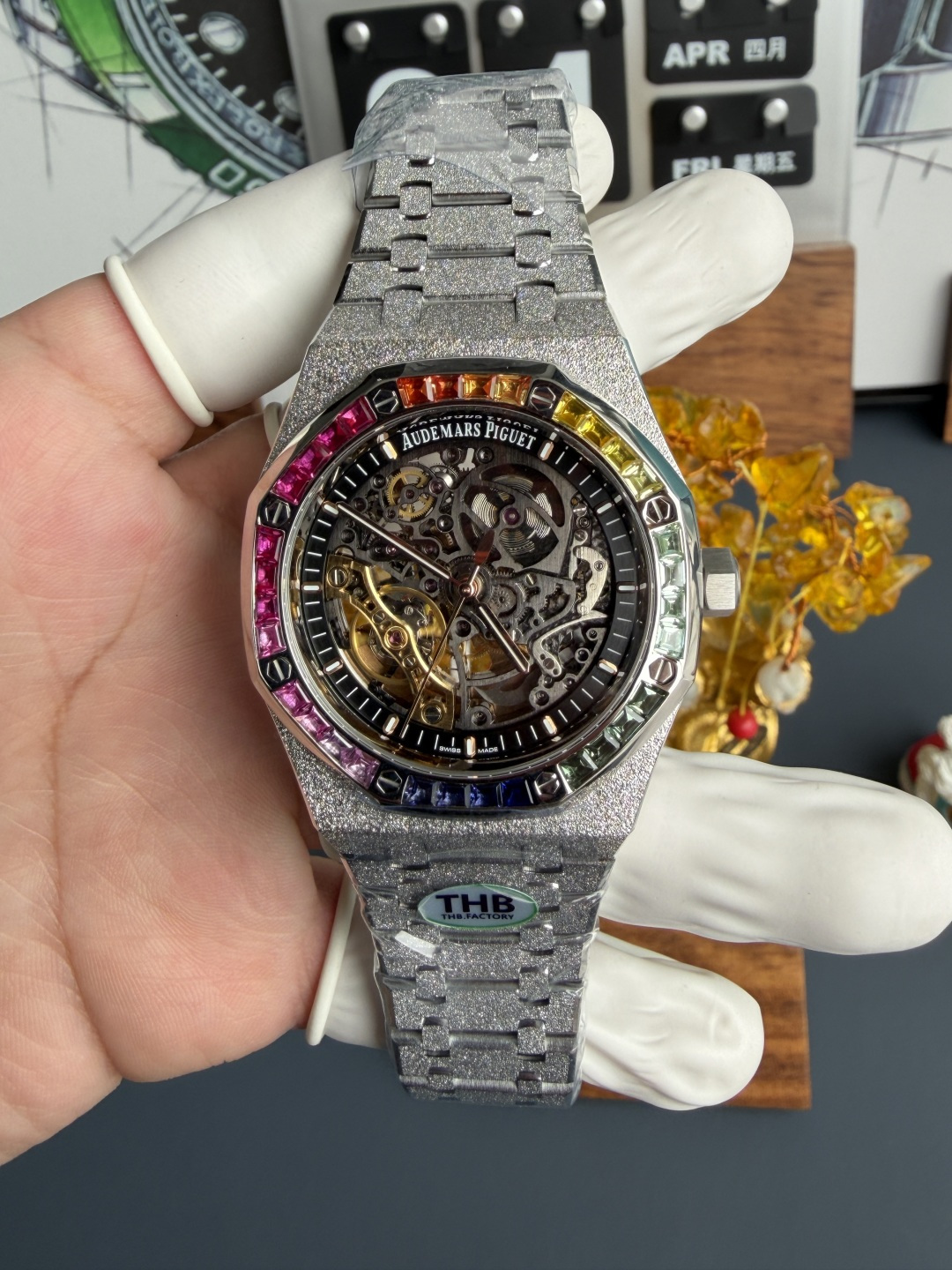 Audemars Piguet Royal Oak Frosted White Gold Openworked 15412BC Skeleton Dial Best Replica THB 41mm | WATCHREPLICAEXPERT