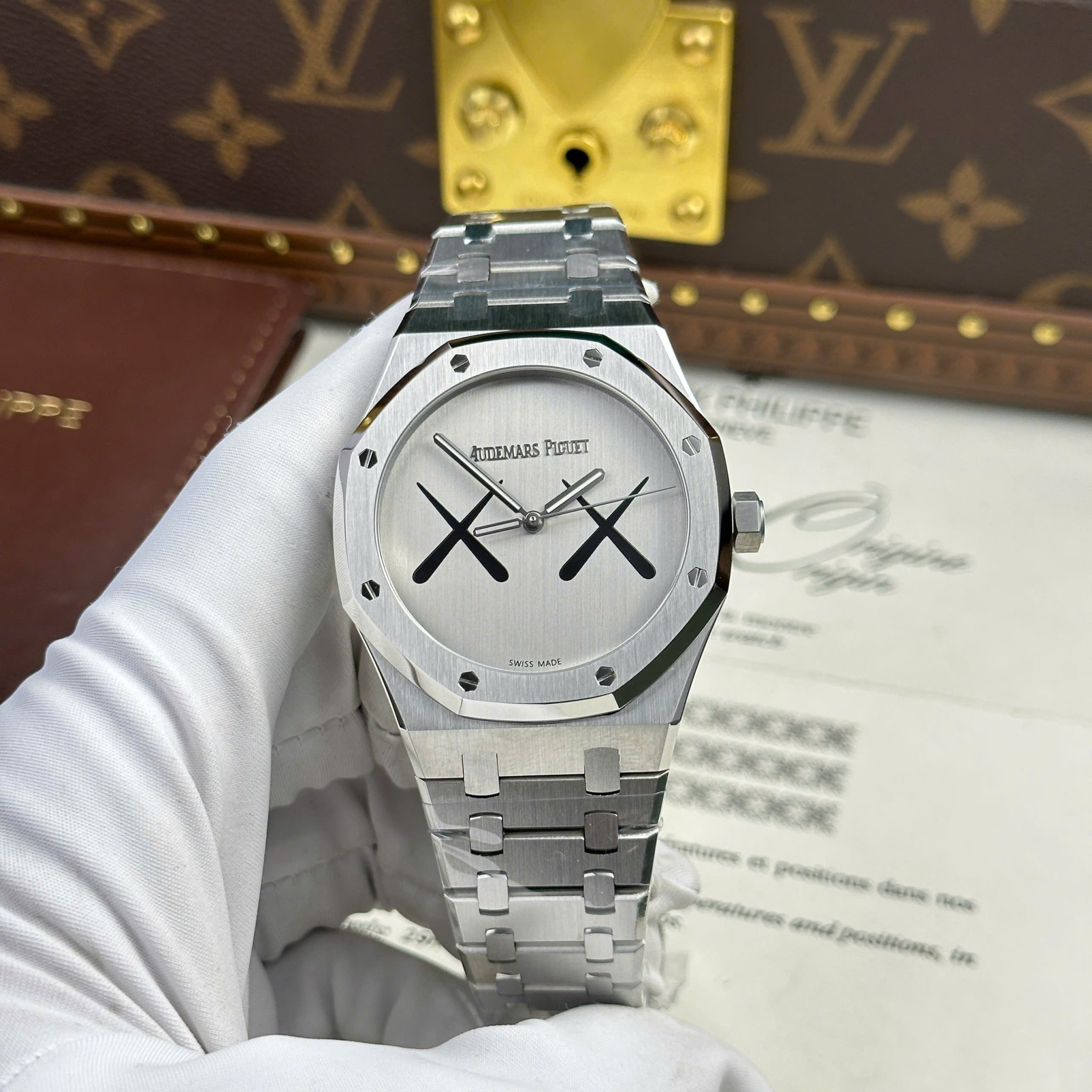 Audemars Piguet Royal Oak x Kaws Steel XX Dial 1:1 Best Replica APSF 41mm | WATCHREPLICAEXPERT
