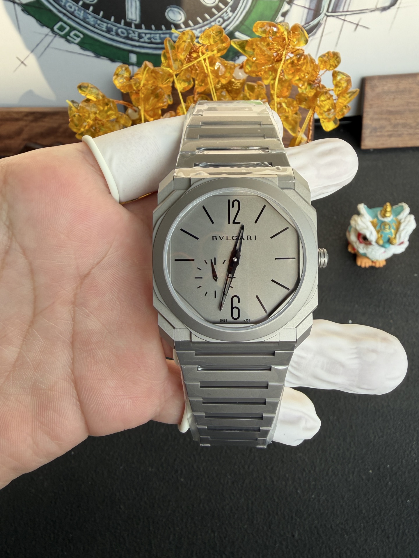 Bvlgari Octo Finissimo 102713 Titanium Grey Dial Best Replica BVF 40mm | WATCHREPLICAEXPERT
