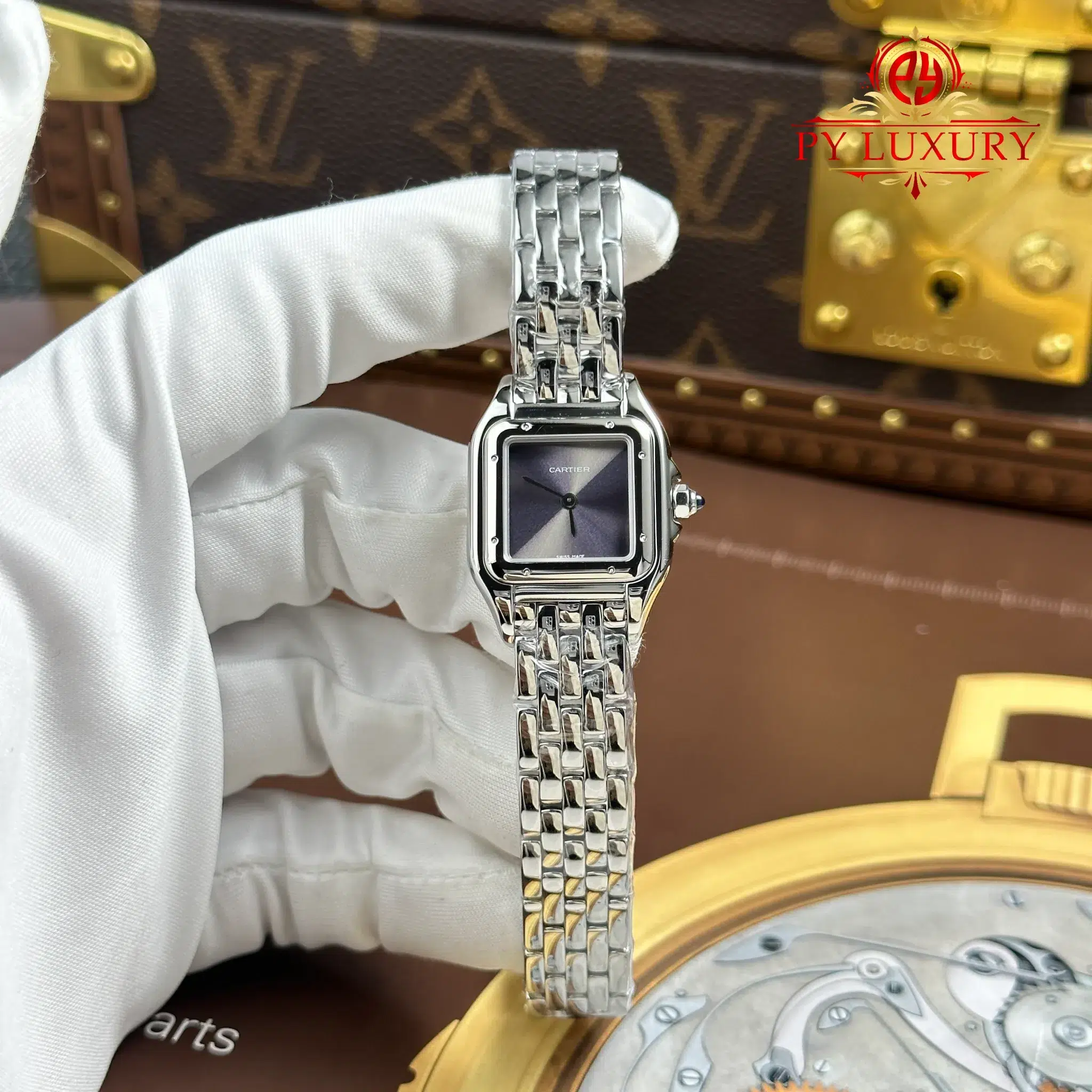 Cartier Panthère WSPN0010 Small Model Steel Grey Dial Best Replica 22mm x 30mm | WATCHREPLICAEXPERT