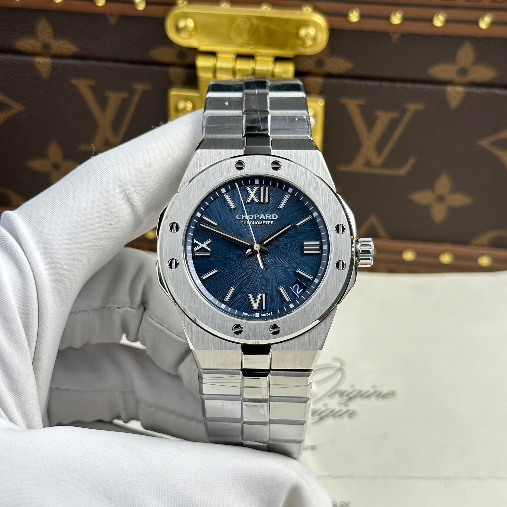 Đồng hồ Chopard Alpine Eagle Large 298600-3001 Mặt Xanh Dương Replica 1:1 GH Factory 41mm | WATCHREPLICAEXPERT