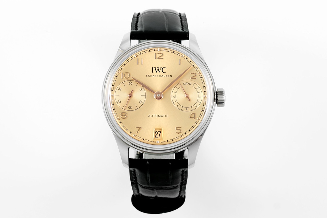 Đồng Hồ IWC Portugieser IW501705 Mặt Số Màu Be Dây Da Replica APSF 42mm | WATCHREPLICAEXPERT