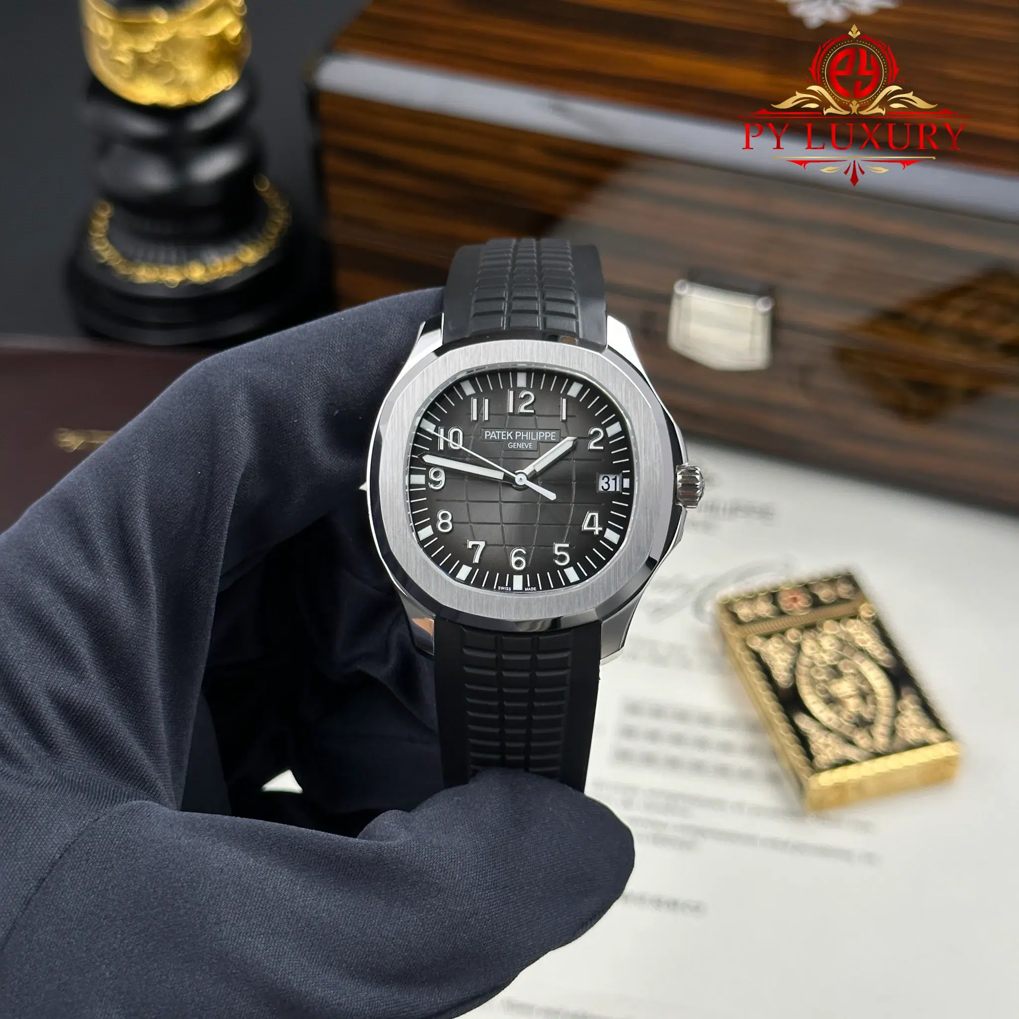 Đồng Hồ Patek Philippe Aquanaut 5167A Mặt Số Đen Rep 1:1 Nhà Máy BBF 40mm | WATCHREPLICAEXPERT