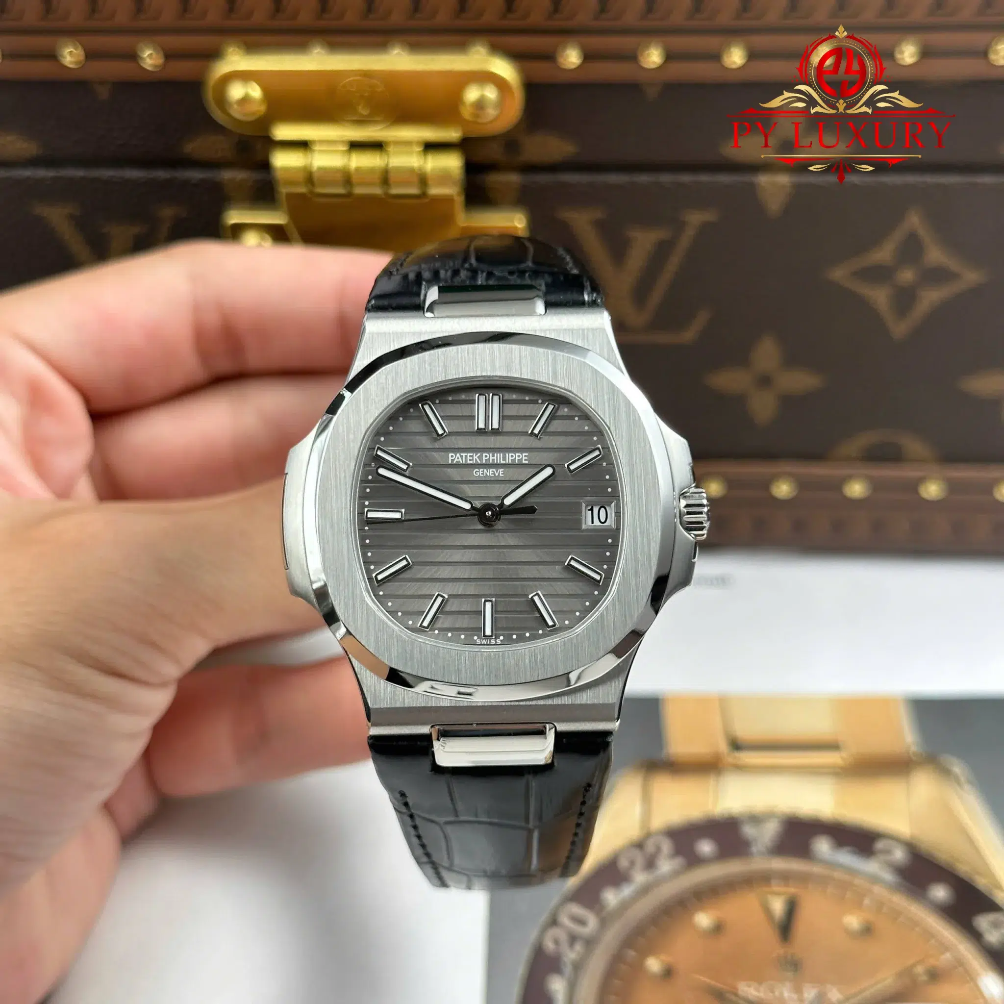 Đồng Hồ Patek Philippe Nautilus 5711G-001 Mặt Xám Replica 1:1 Cao Nhất 40mm | WATCHREPLICAEXPERT