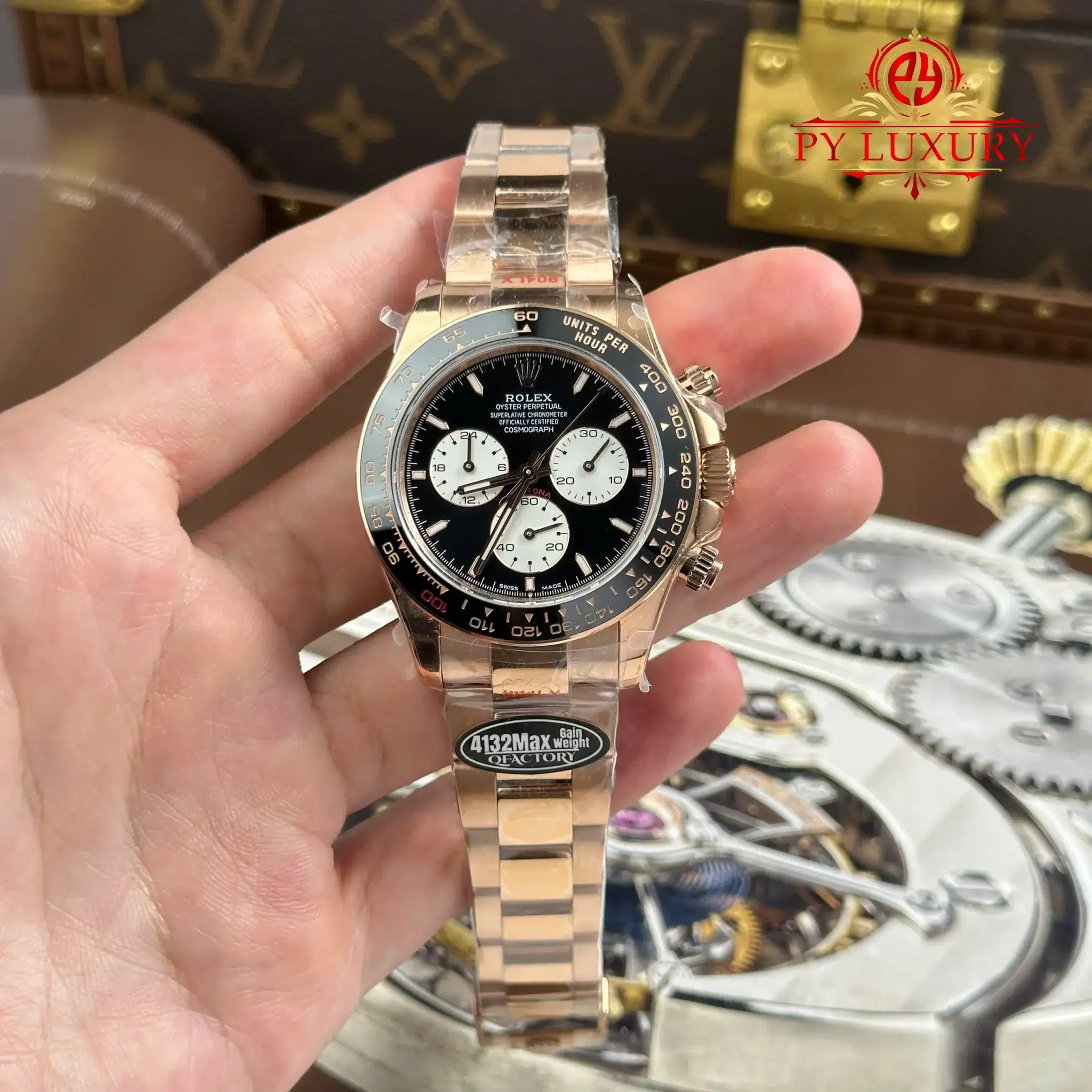 Đồng hồ Rolex Cosmograph Daytona “Le Mans” 126525LN Vàng Hồng Replica 1:1 QF 40mm | WATCHREPLICAEXPERT