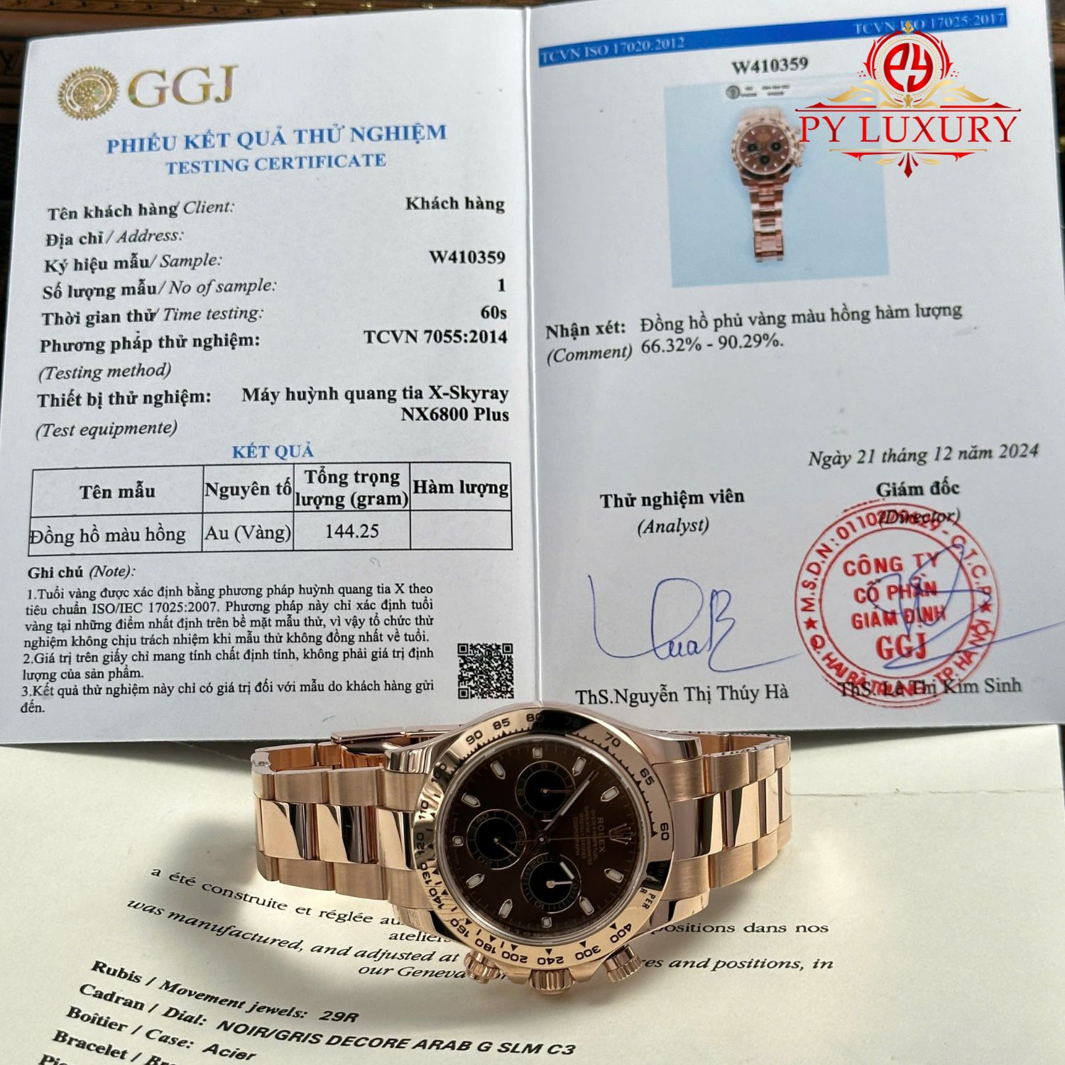 Đồng hồ Rolex Daytona 116505 Mặt Nâu Chocolate Bọc Vàng 18K Dây Kim Loại Replica 1:1 40mm | WATCHREPLICAEXPERT