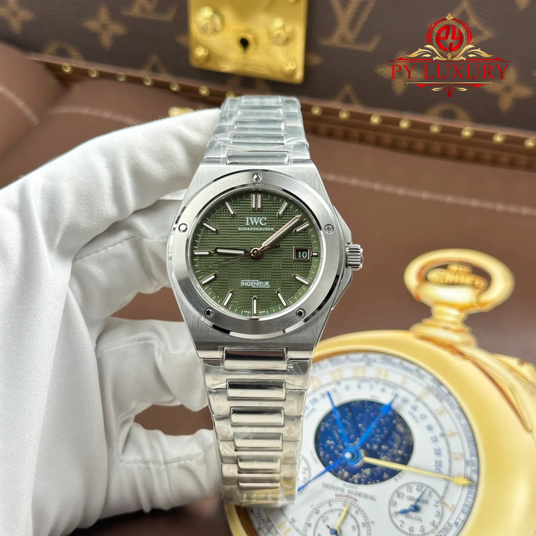 IWC Ingenieur IW328908 Automatic Green Dial Best Replica GH Factory 40mm | WATCHREPLICAEXPERT