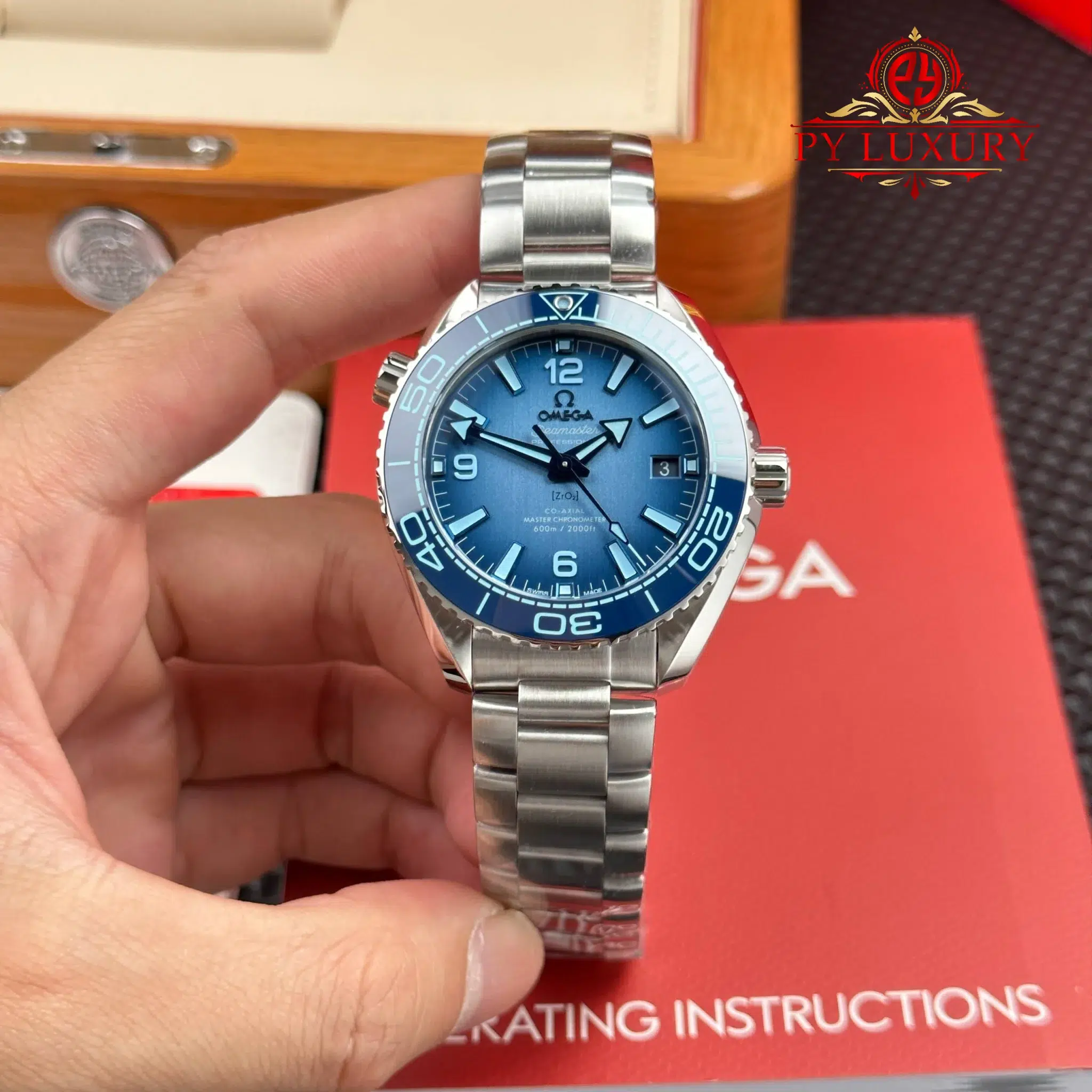 Omega Seamaster Planet Ocean 600M Summer Blue Dial 1:1 Best Replica VSF 39.5mm | WATCHREPLICAEXPERT