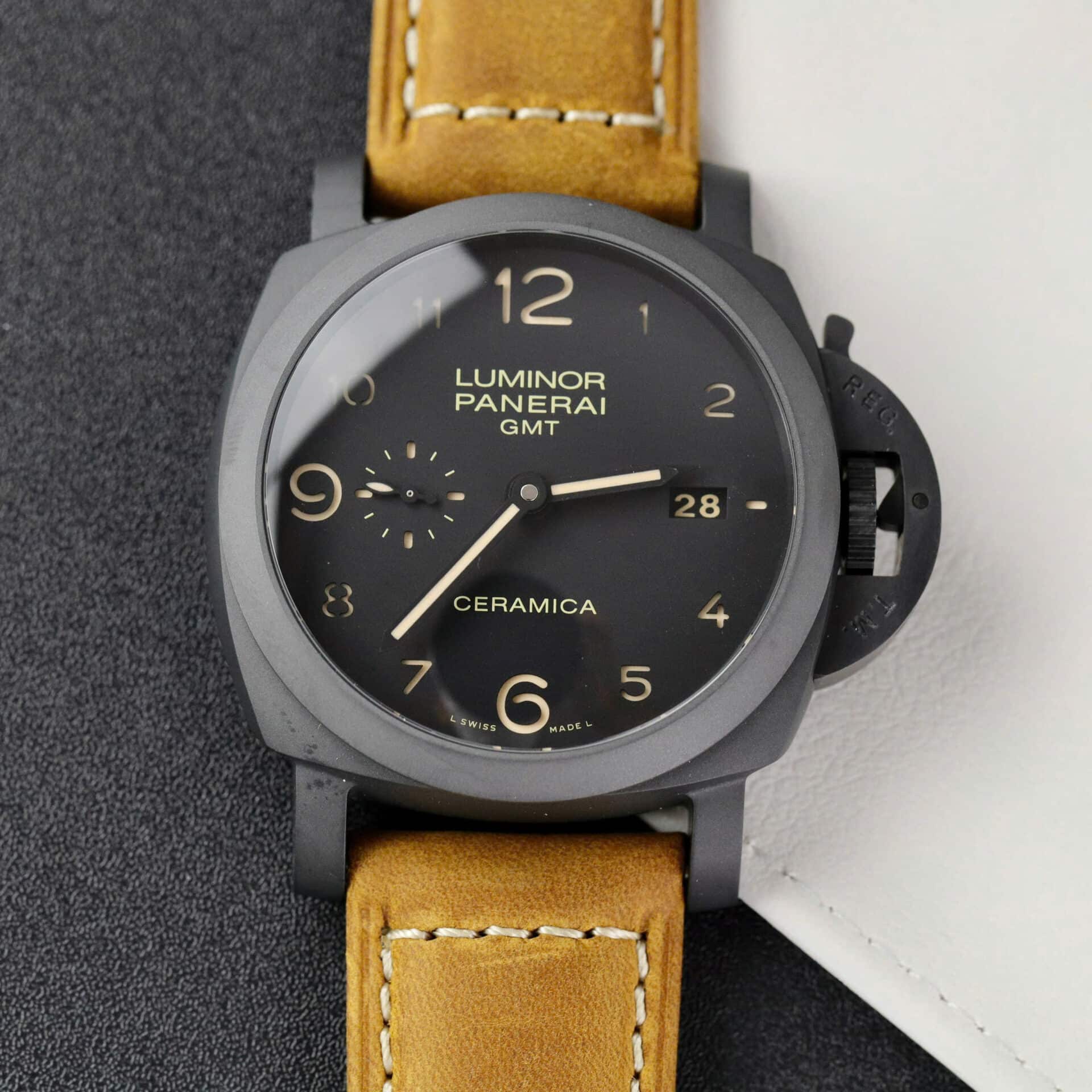 Panerai Luminor GMT Ceramica 1950 3 Days Black Dial PAM441 1:1 Best Replica VSF 44mm | WATCHREPLICAEXPERT