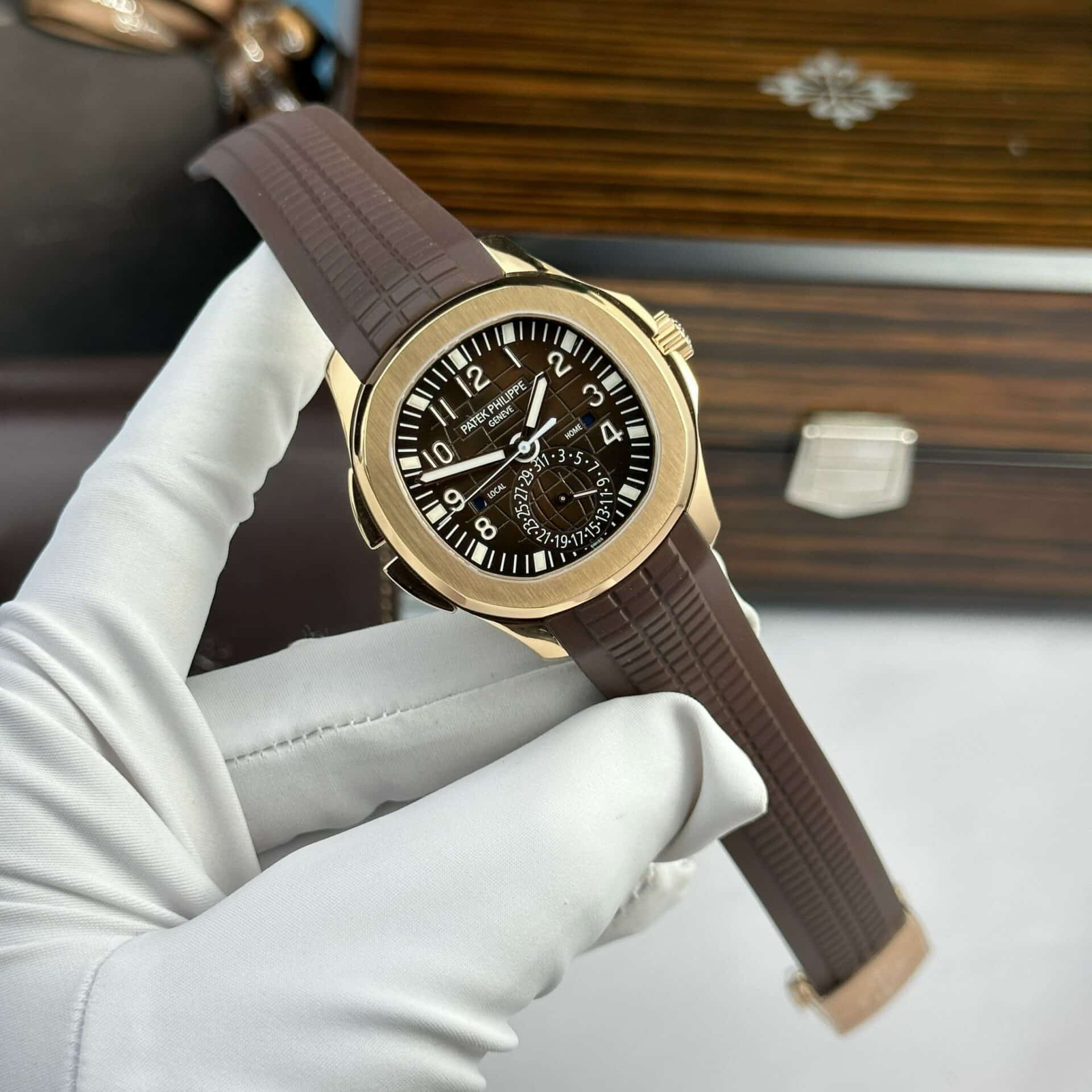 Patek Philippe Aquanaut 5164R-001 Rose Gold Brown Dial Replica Z Factory 40.8mm | WATCHREPLICAEXPERT