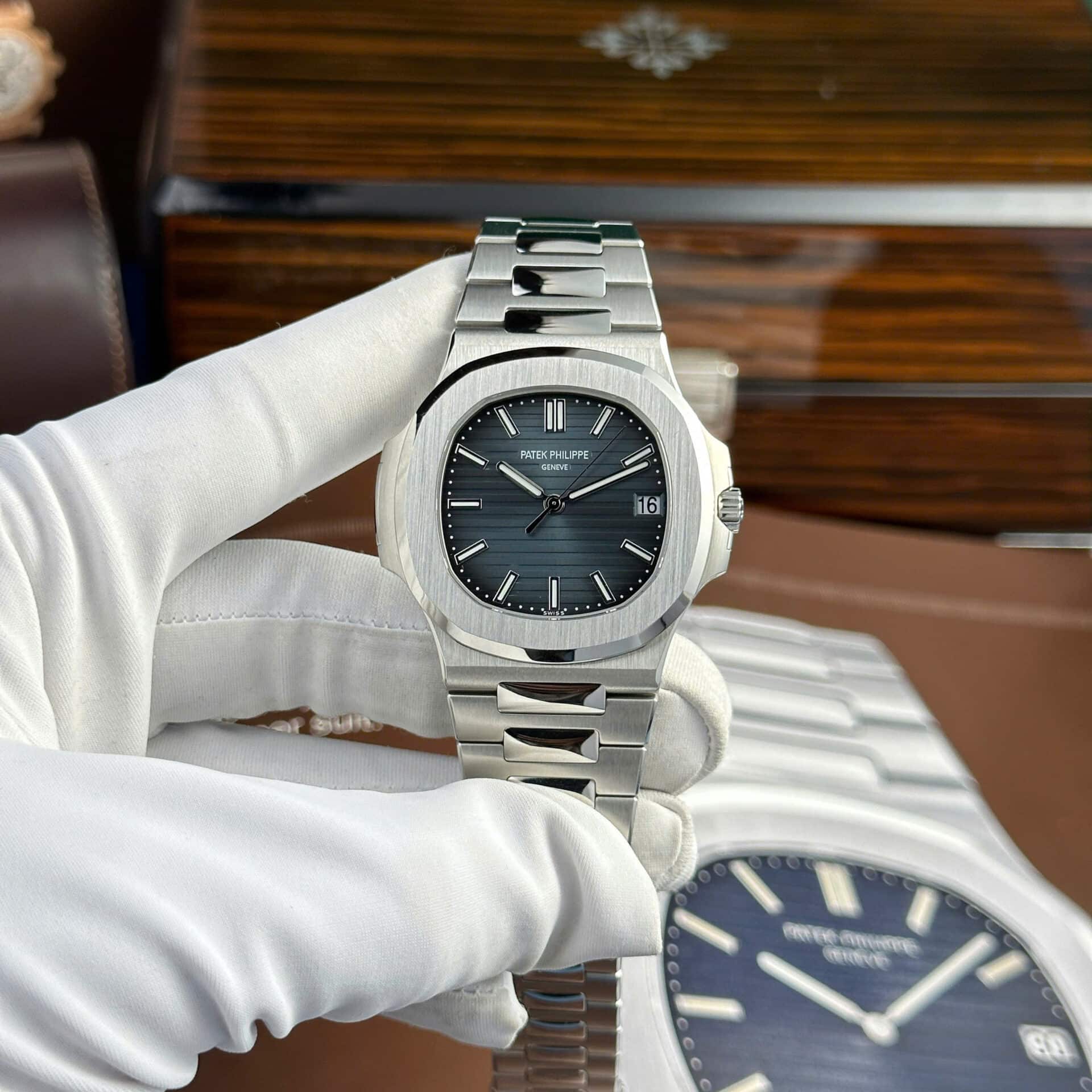 Patek Philippe Nautilus 5711/1A-010 Blue Dial Modified Max Options Best Replica Super Clone 40mm | WATCHREPLICAEXPERT