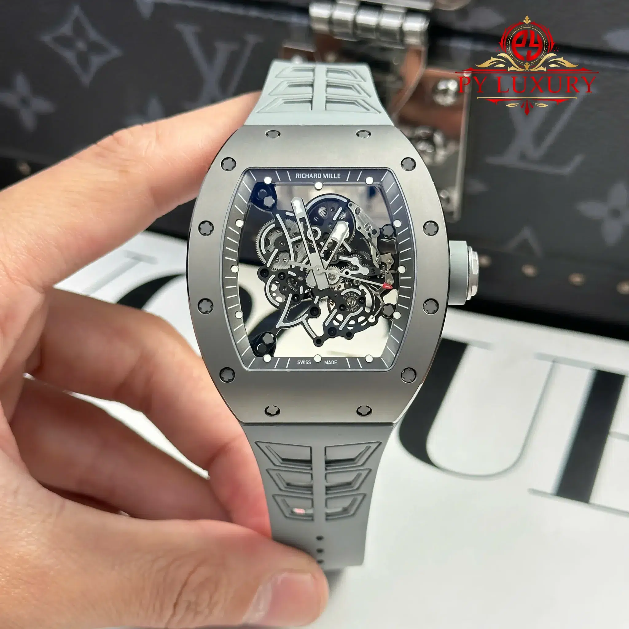 Richard Mille RM055 Bubba Watson All Grey Titanium & Ceramic 1:1 Best Replica ZF 42.7mm | WATCHREPLICAEXPERT