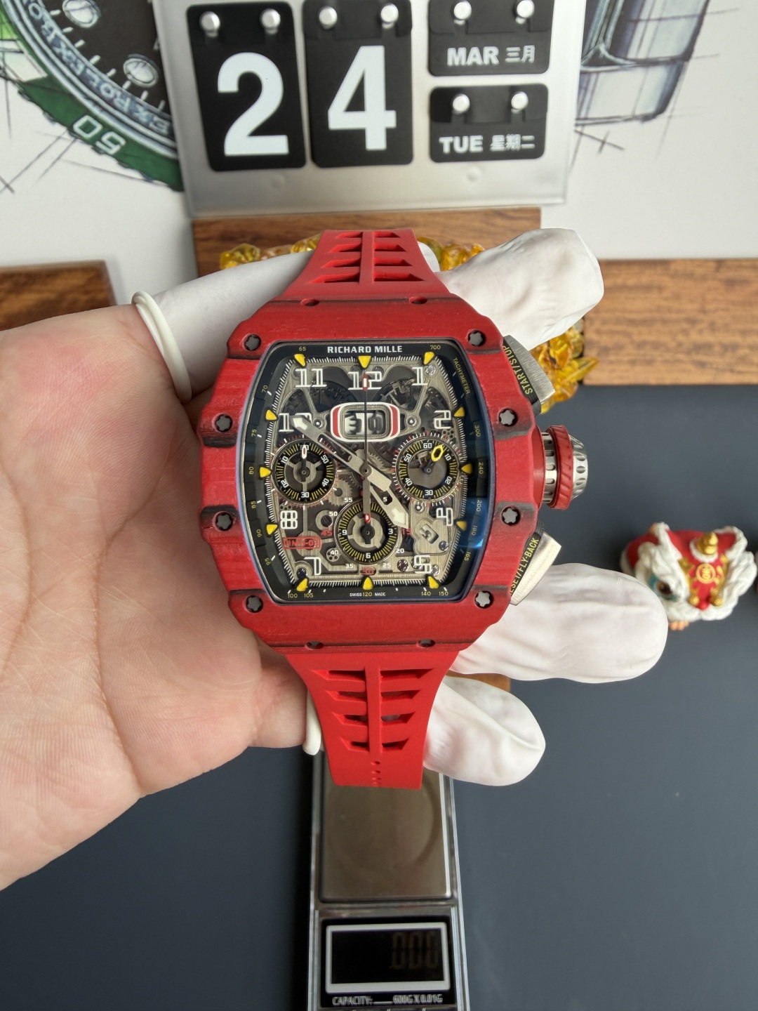 Richard Mille RM11-03 Red Quartz TPT Automatic Chronograph 1:1 Best Replica 49.94 x 44.5mm | WATCHREPLICAEXPERT