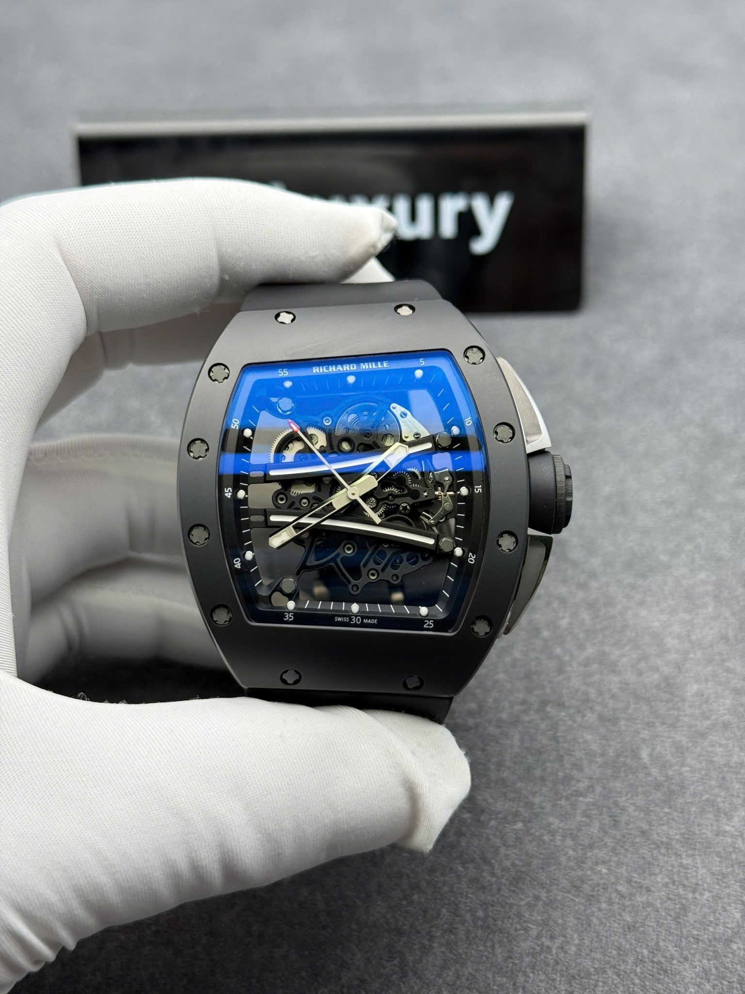 Richard Mille RM61-01 Yohan Blake All Black 1:1 Custom Made Vaucher Movement Exclusive Quality 42.7mm x 50.23mm | WATCHREPLICAEXPERT