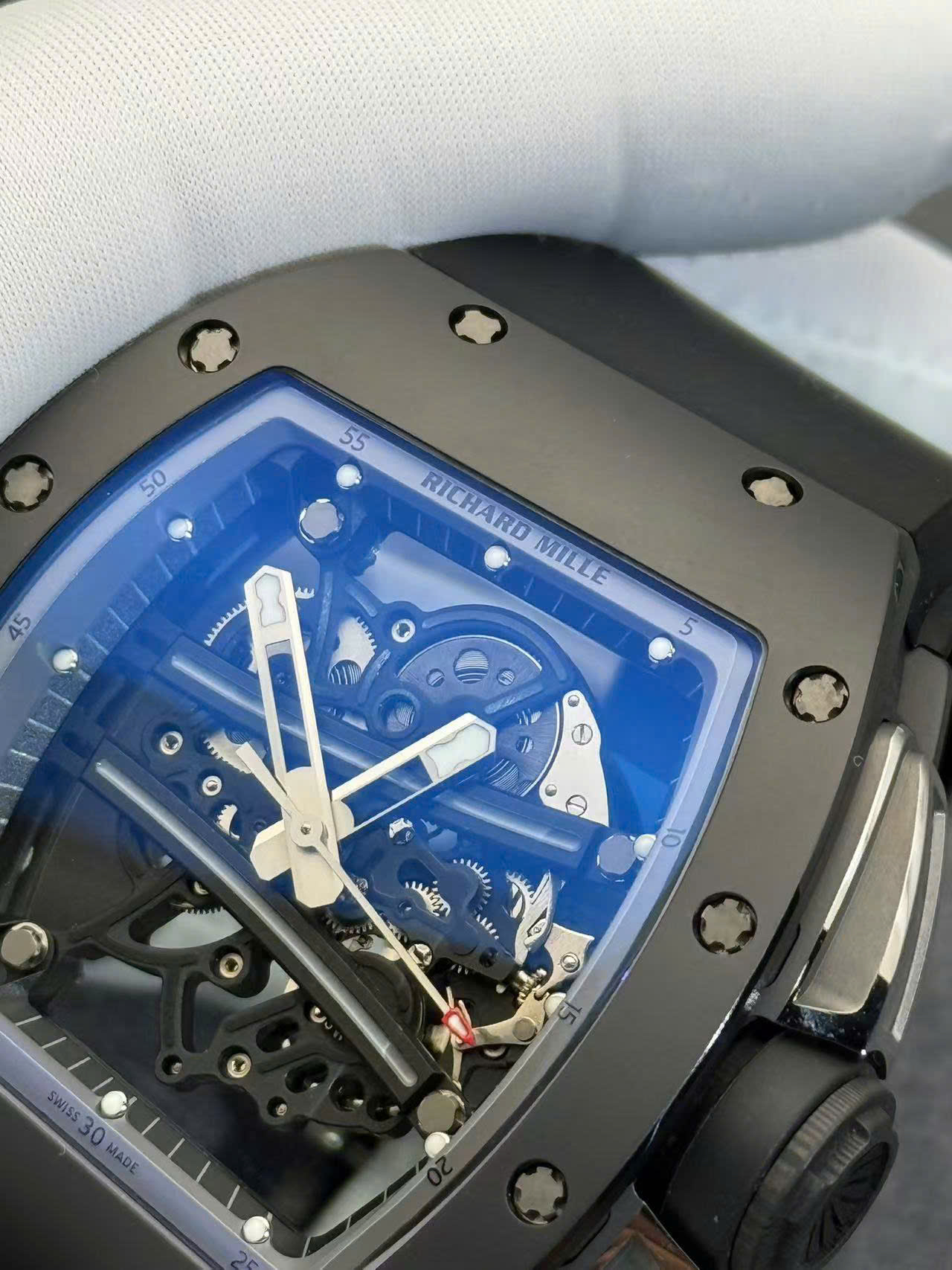 Richard Mille RM61-01 Yohan Blake All Grey Limited Edition Black Ceramic 1:1 Custom Made Exclusive Quality 42.7mm x 50.23mm | WATCHREPLICAEXPERT
