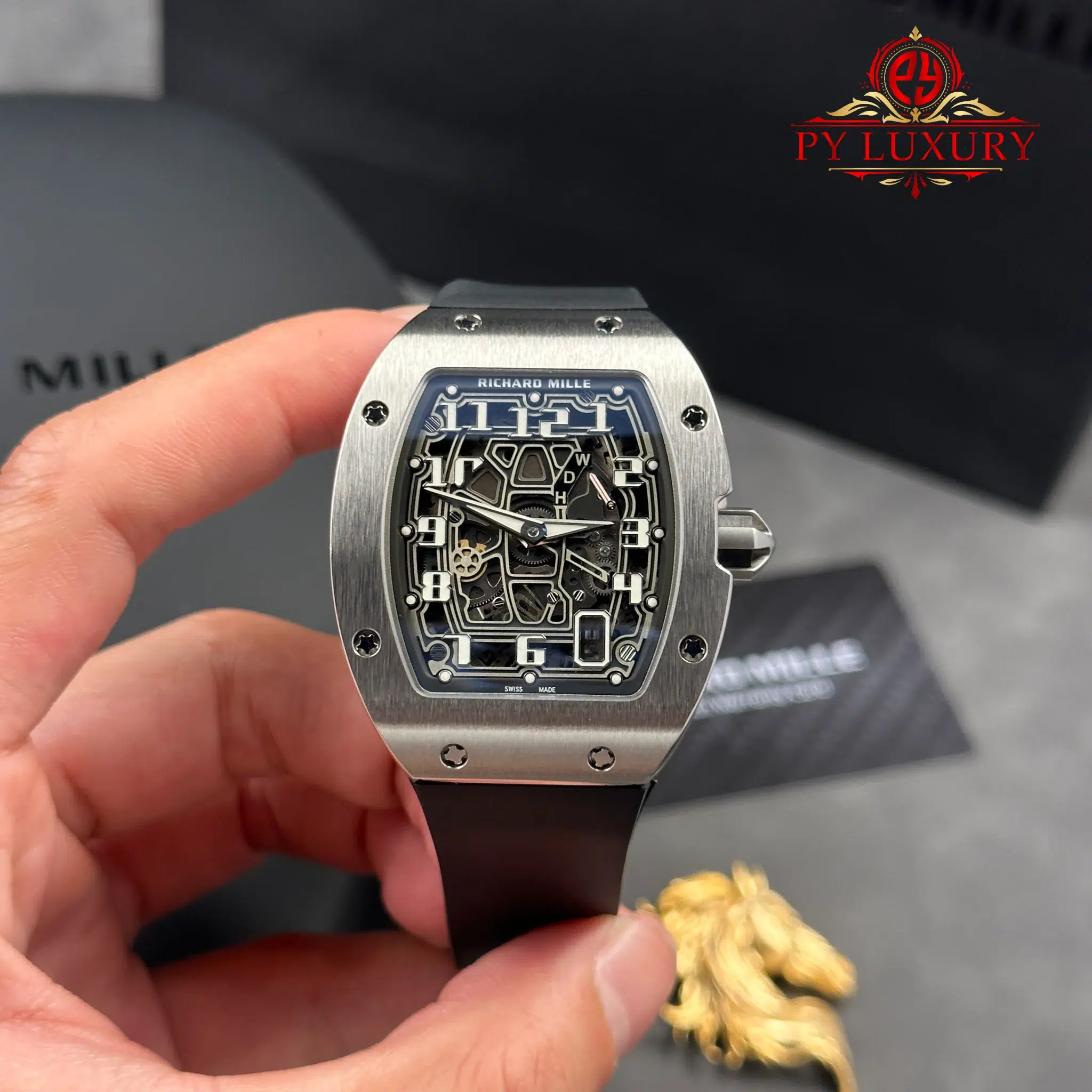 Richard Mille RM67-01 Titanium Extra-Flat Rubber Band Best Replica 1:1 VAF 38.7mm x 47.5mm | WATCHREPLICAEXPERT