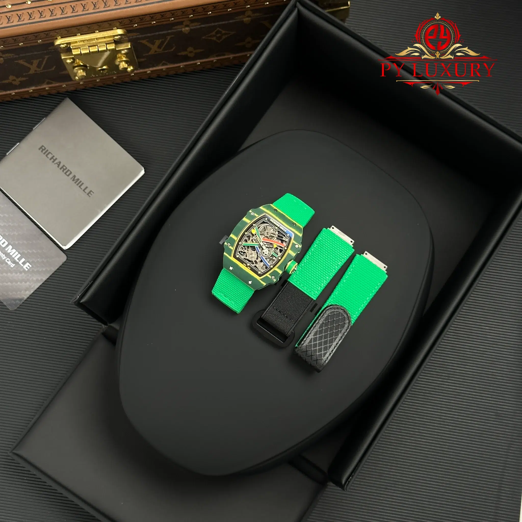 Richard Mille RM67-02 Wayde Van Niekerk Automatic Extraflat Green Quartz TPT Super Clone 47.52 x 38.7mm | WATCHREPLICAEXPERT