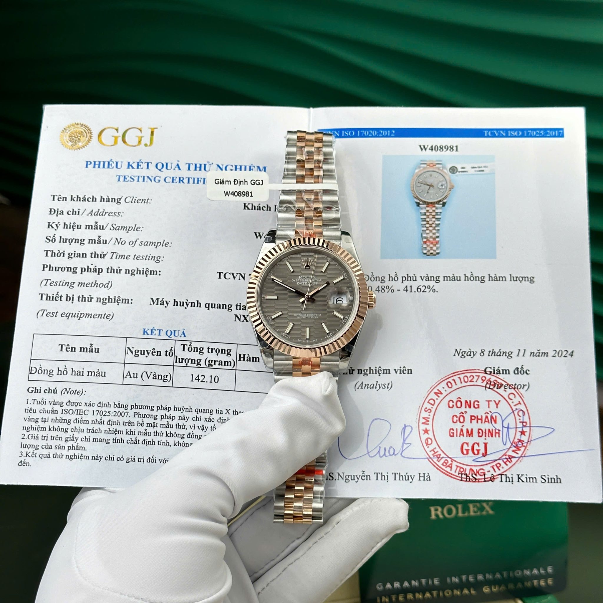 Rolex Datejust 126331 Two Tone Slate Motif Index Dial 10K Everose Gold Wrapped Jubilee Best Replica 41mm | WATCHREPLICAEXPERT
