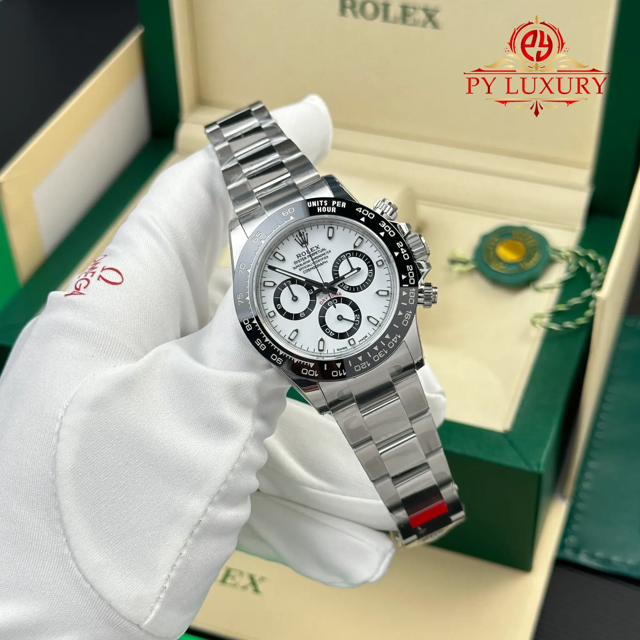 Rolex Daytona 116500LN Panda White Dial 1:1 Super Clone 40mm | WATCHREPLICAEXPERT