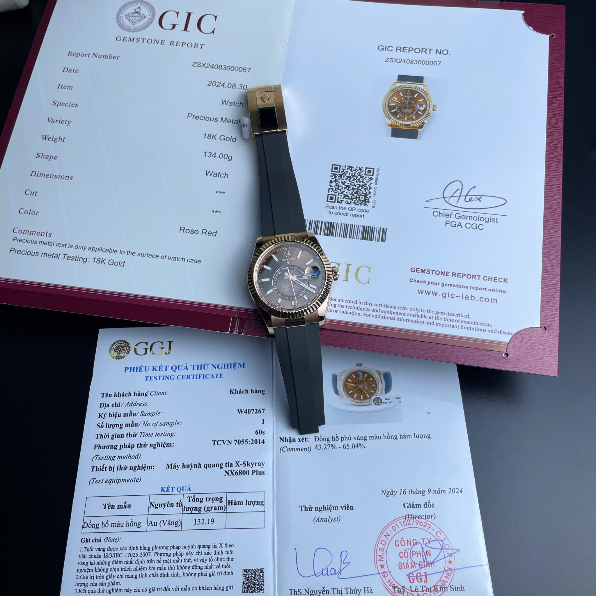 Rolex Sky-Dweller 326934 Brown Dial 18K Gold Wrapped Rubber Strap Best Replica 42mm | WATCHREPLICAEXPERT