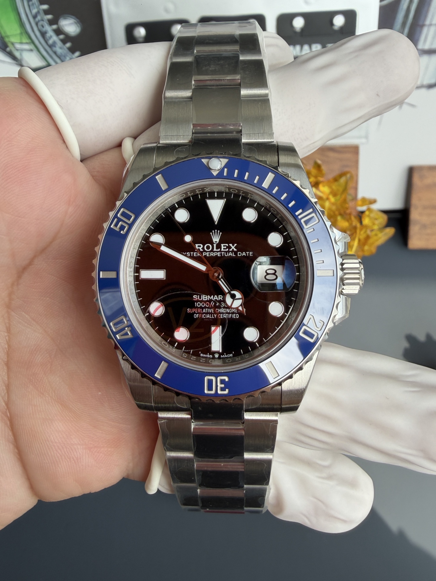 Rolex Submariner Date Blueberry 126619LB Black Dial Blue Ceramic Bezel Super Clone Gain Weight 186g VSF 41mm | WATCHREPLICAEXPERT