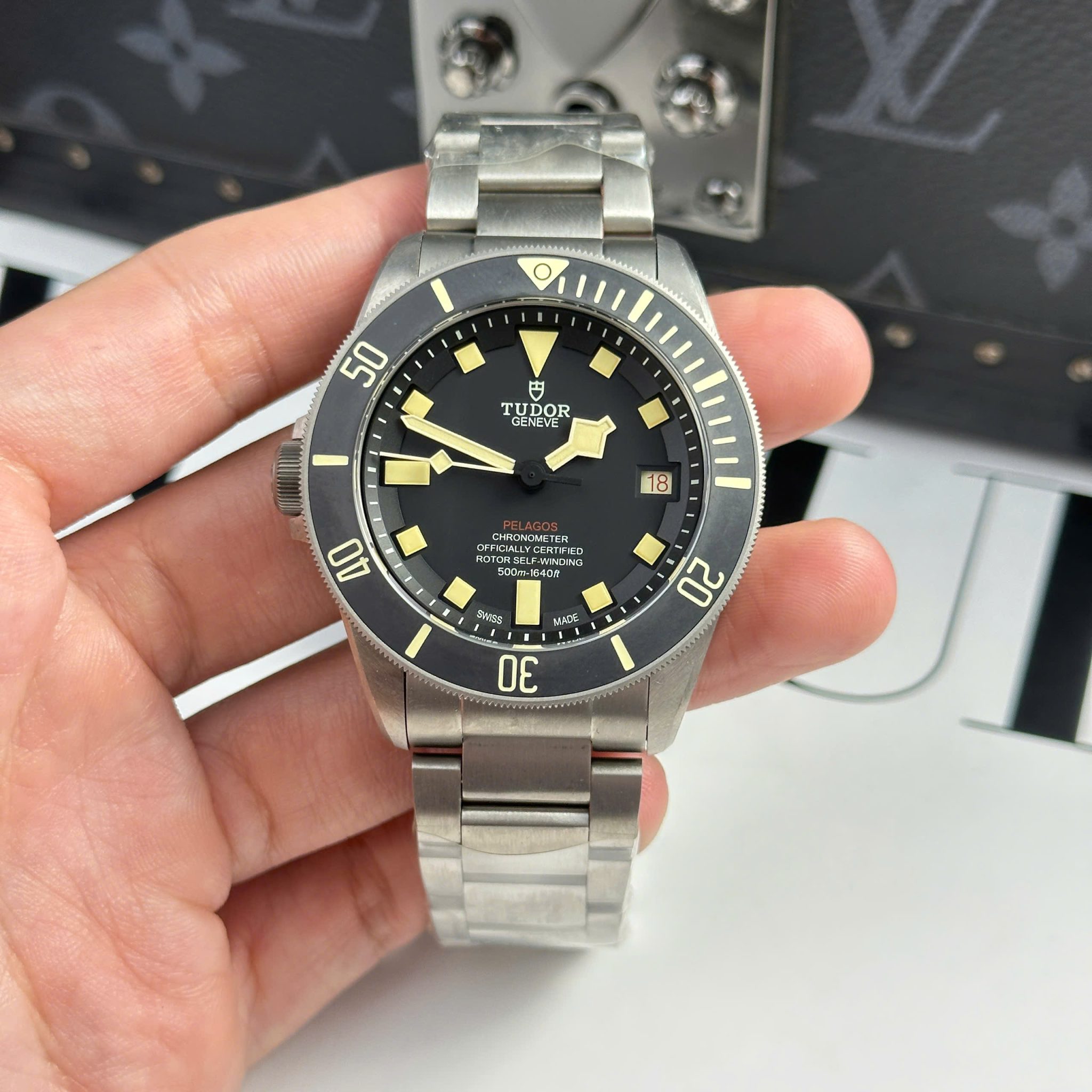 Tudor Pelagos LHD Titanium 25610tnl-0001 Black Dial 1:1 Best Replica VSF 42mm | WATCHREPLICAEXPERT